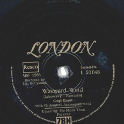 Gogi Grant - Wayward Wind / No more than forever