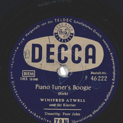 Winifred Atwell - Piano Tuners Boogie / Poor John