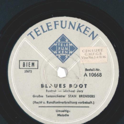 Tanzorchester Kurt Hohenberger - Melodie / Blaues Boot