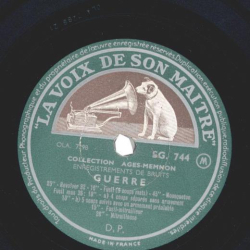 Collection Ages-Memnon - Guerre / Guerre (Geräusche-Platte, Noises)