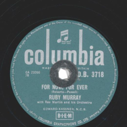 Ruby Murray - For Now, For Ever / (Oh Please) Make Him Jealous