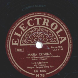 Luis Mariano Mit Orchester – Mexico / Maria Cristina