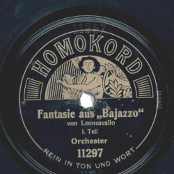 Orchester -Fantasie aus "Bajazzo", Teil I und II