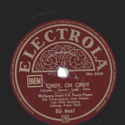 Wolfgang Sauer und die Penny Pipers - Cindy, oh Cindy / Nur weil du bei mir bist