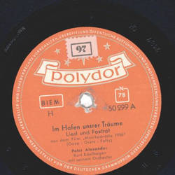 Peter Alexander - Im Hafen unsrer Träume / Ich weiß, was...