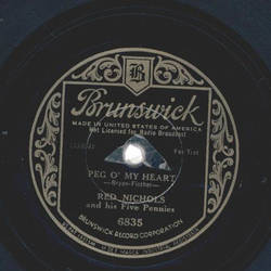 Red Nichols And His Five Pennies ? Peg O My Heart / China...