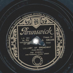 Dick Powell - Lullaby Of Broadway / IM Going With You