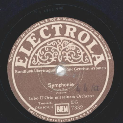 Lubo DOrio mit seinem Orchester - Symphonie / Two OClock Jump