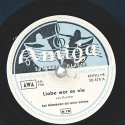 Kurt Hohenberger / Amélie Baeker - Liebe war es nie / Baiao de dois