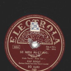 Ralf Bendix / F. Bertelmann u. s. Hansen Quartett- Sie hiess Mary-Ann / Dort, wo die Blumen blühn