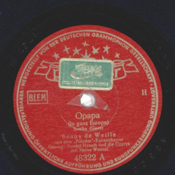 Friedel Hensch und die Cyprys, Heinz Woezel  - Opapa / Die Blonde rechts - die Schwarze links