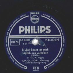 Ilja Glusgal - In dich könnt ich mich täglich neu verlieben / Meine Hochzeitsreise mache ich nach Berlin