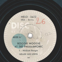 Meade Lux Lewis - Boogie Woogie At The Philharmonic