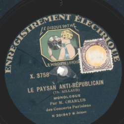 Charlus – Le Paysan Anti-Republican / LInvalide Belge