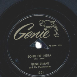Gene Jimae And His Harmonicas – Riders In The Sky / Song Of India