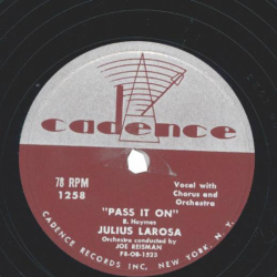 Julius LaRosa - Lets Stay Home Tonight / Pass It On