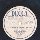 Bing Crosby - With my shillelagh under my arm / St. Patricks Day Parade