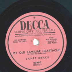 Janet Brace – Teach Me Tonight / My Old Familiar Heartache