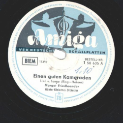 Günter Klein mit seinem Orchester - Einen guten Kameraden / Ich möchte mit dir vereint durchs Leben gehen