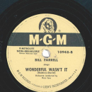 Bill Farrell – My Prayer / Wonderful Wasnt It
