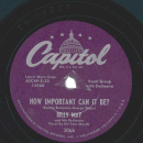 Billy May And His Orchestra – How Important Can It...