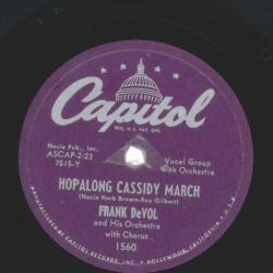 Frank DeVol And His Orchestra – Circus Days / Hopalong Cassidy March
