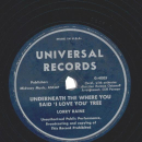 Lorry Raine – Underneath The Where You Said "I Love You" Tree / Try As I May
