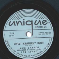 Jack Carroll – Sweet Kentucky Rose / Half-Heartedly