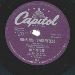 Jo Stafford – Tumbling Tumbleweeds / On The Sunny Side Of The Street