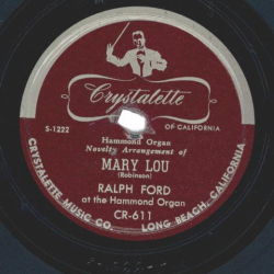 Ralph Ford – Mary Lou / Indian Love Call