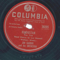 Jan Garber And His Orchestra – Bedelia / Hindustan