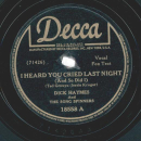 Dick Haymes And The Song Spinners – I Heard You...