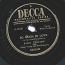 Bing Crosby - Ill remember April / So much in Love