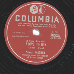 Sarah Vaughan – (I Love The Girl) I Love The Guy / Thinking Of You