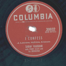 Sarah Vaughan – A Lovers Quarrel / I Confess