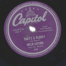 Nellie Lutcher And Her Rhythm – Thats A Plenty /...