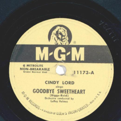 Cindy Lord – Goodbye Sweetheart / Wishin