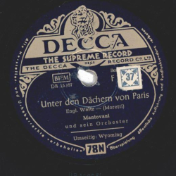Mantovani - Unter den Dächern von Paris / Wyoming