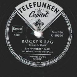 Joe "Fingers" Carr mit seinem Honkey-Tonk-Piano - Rockys Rag / Down Yonder