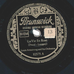 Louis Armstrong / Bing Crosby - La vie en rose / Gone Fishin
