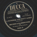 Bing Crosby And The Andrews Sisters With Vic Schoen And His Orchestra – At The Flying "W" / A Hundred And Sixty Acres
