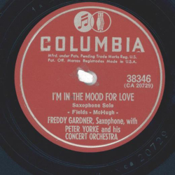 Freddy Gardner - Im in the Mood for Love / I only have eyes for you