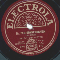 Salon-Orchester - Ja, der Sonnenschein / Abendstimmung
