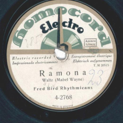 Fred Bird Rhythmicans - Ramona / I want you
