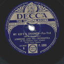 Ambrose - Snowman / My Kid´s A Crooner