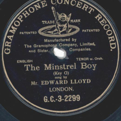 Mr. Edward Lloyd - The Minstrel Boy