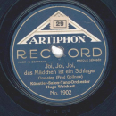 Künstler-Salon-Tanzorchester Hugo Weickert - "Le Onde del Danubio" / Joi, Joi, Joi, das Mädchen ist ein Schlager